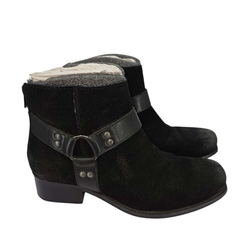 Seychelles Charming Black Suede Ankle Boots 8